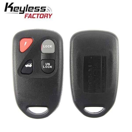 Keyless Factory Keyless Factory: Mazda Keyless Entry Remote Shell and Rubber Pad 4B ORS-MAZ-KPU4